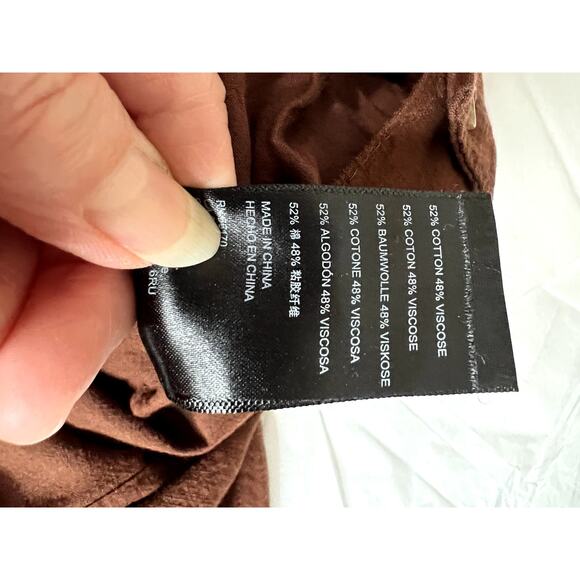 Urban Outfitters womens size M pants brown high-waist cropped - Picture 8 of 8